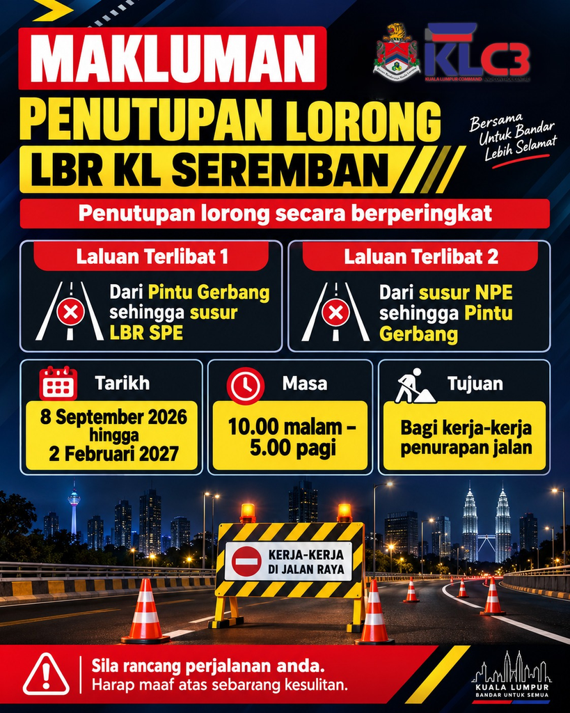 INFO PENURAPAN JALAN : KL SEREMBAN