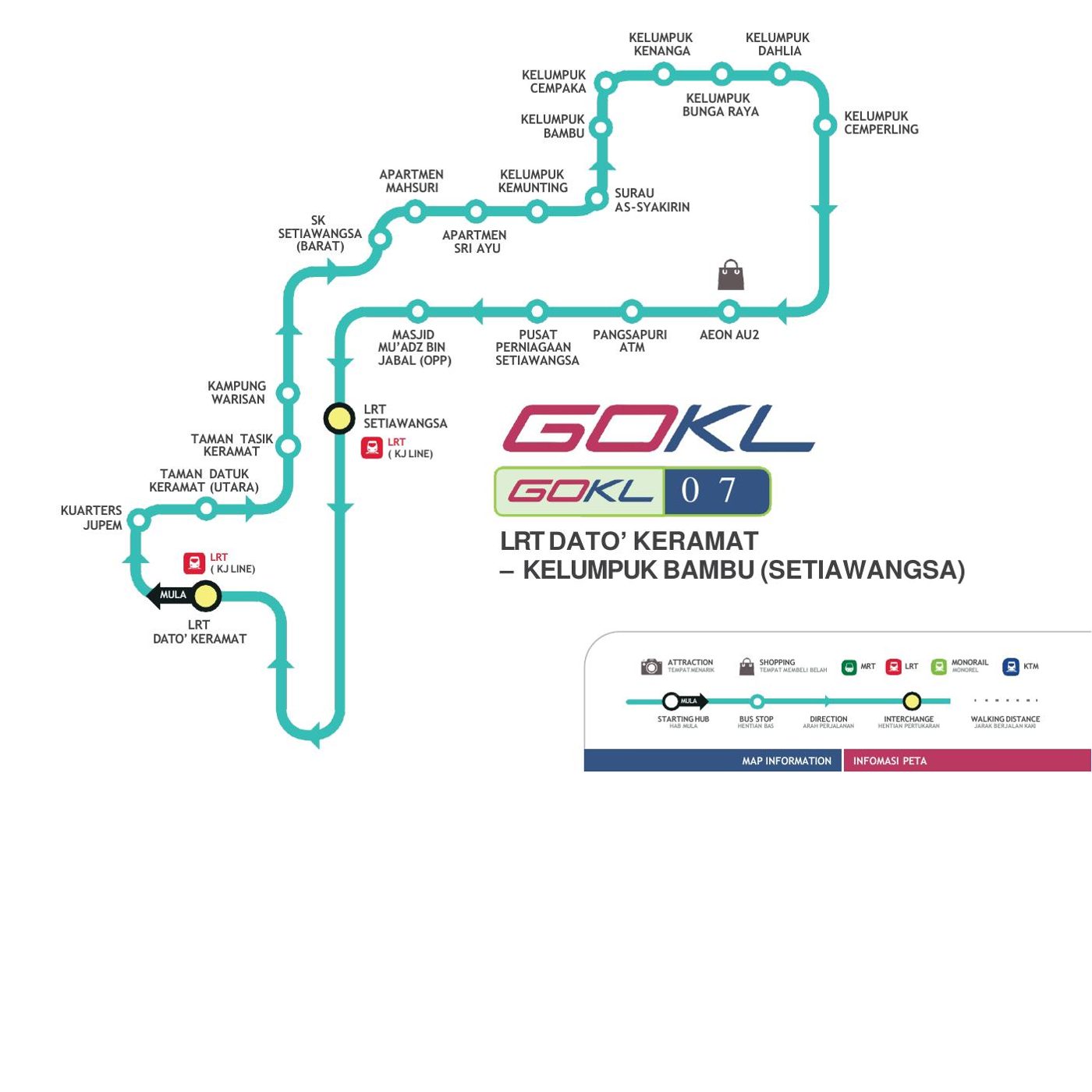 GOKL 07 route map
